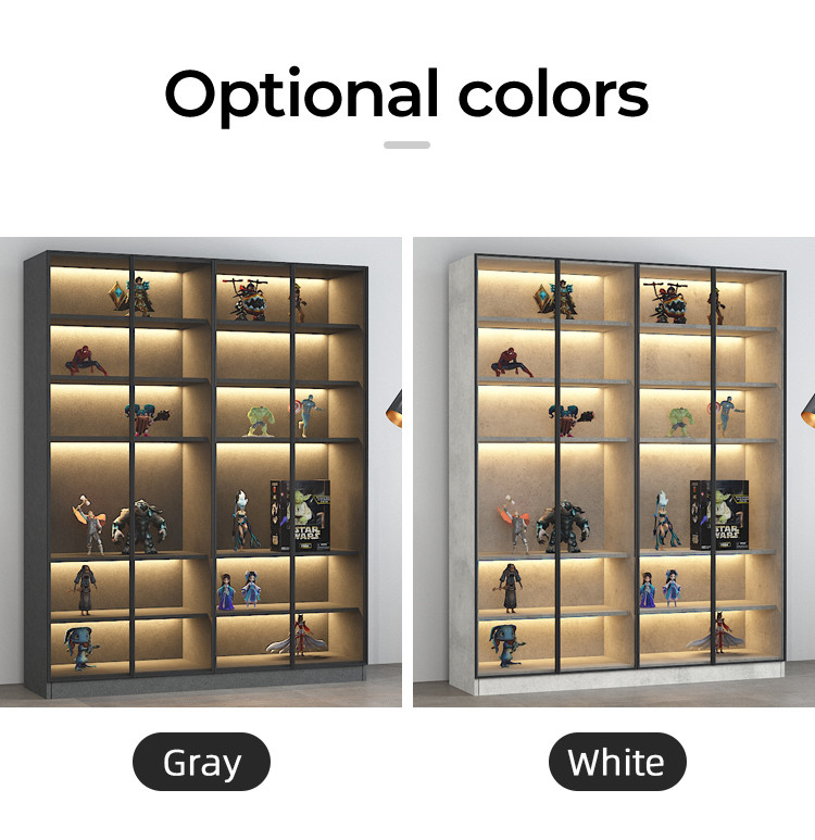 Modern Light Living Room Furniture Wine Cabinet Display Stainless Steel
