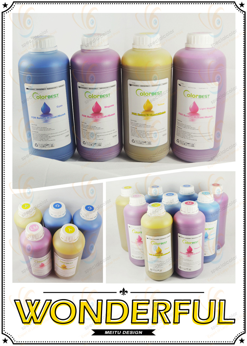 1000ml eco solvent ink for roland RA640 printer