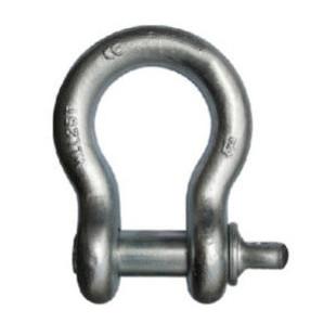 China 1.25 Inch WLL 12 Tonne Wide Body Shackles , Safety Pin Bow Shackle on sale