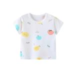 12kg 90cm Girls Printed Half Sleeve Casual Shirts Anti Shrink For Toddler