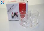 Makeup Organizer Acrylic Box , Clear Acrylic Lipstick Organizer For Brushes /