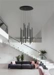Modern Long Hanging Chandelier Restaurant Cafe Hotel Entryway Chandelier