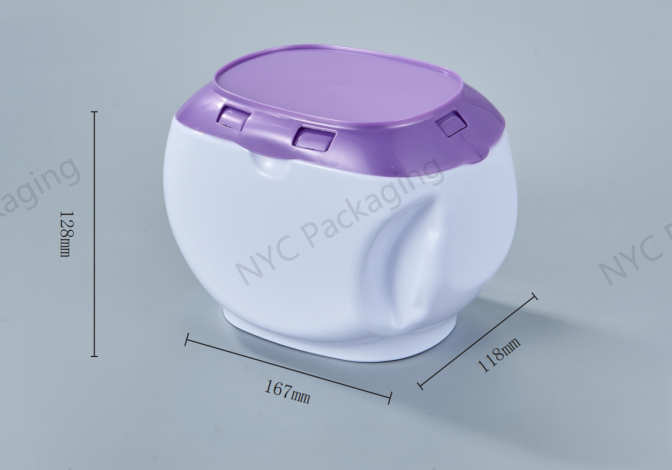 Custom Label 0.6kg 12.8cm Washing Powder Storage Container