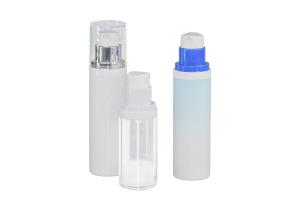 China 30ml 50ml Single Layer AS Airless Bottles With Pump Cap Cosmetic Packaging on sale