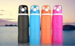 650ML Squeeze Silicone Water Bottle / Silicone Collapsible Water Bottle For