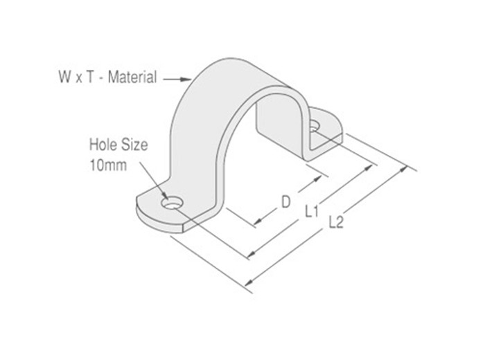 Hot Selling U Type Electrical Galvanized Pipe Saddle Clamp