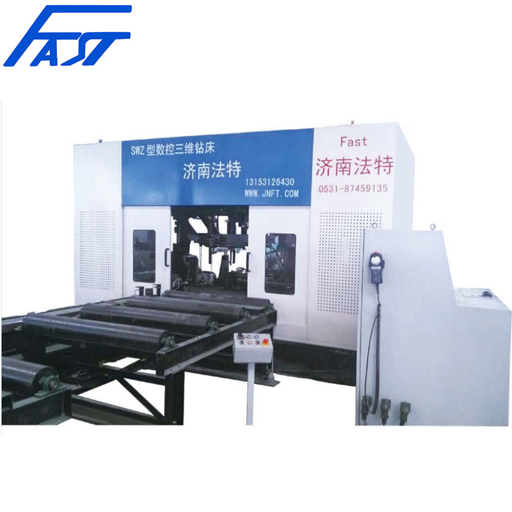 CNC H Beam Cutting Drilling Production Line for Steel Structure CNC Beam Drilling Machine 1000/1250