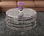 Tempered Glass Top Round Coffee Table