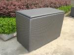 Grey Resin Wicker Storage Box