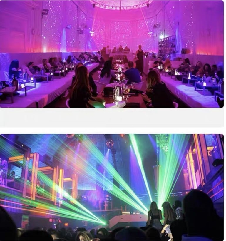 Rgb Animation Laser Beam Lights 1800mw 1.8w DMX512 Control For Wedding Stage