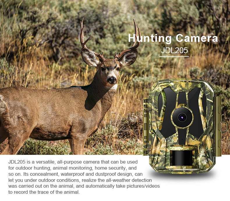 HD 1080p 20mp Trail Camera Video Recorder Waterproof With 1.5 Inch LCD Motion Activate