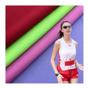 Wholesale Sport Garment Knitted Polyester Bird Eye Mesh Fabric Wicking Tricot Knitted from china suppliers