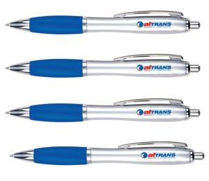 Wholesale advertising plastic ball pen, advertising ball point pen,silver barrel ,elegant design from china suppliers