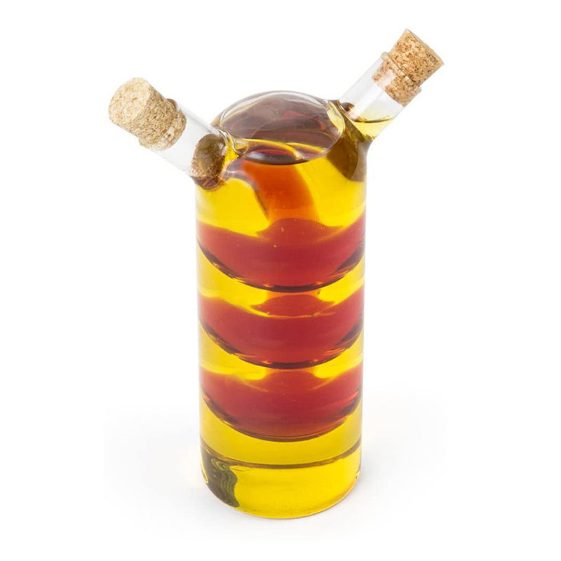 Double Hole Separation Borosilicate Glass Olive Oil Bottle
