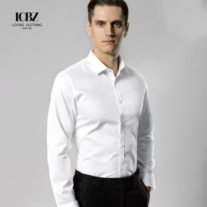 Wholesale NON Ironing Linen Embroidered Long Sleeve Trouser Shirt for Men's Night Out in 260 Gsm from china suppliers