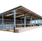 Lightweight Prefab Steel Framed Agricultural Buildings Metal Cattle Shed CE