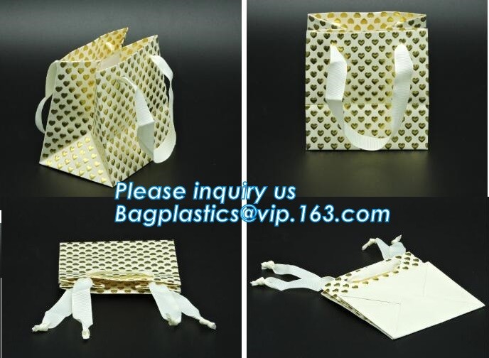 Paper Gift Bags With Handles Matte Tote Paper Bags, Shopping Bags, Kraft Bags, Retail Bags, Party Bags