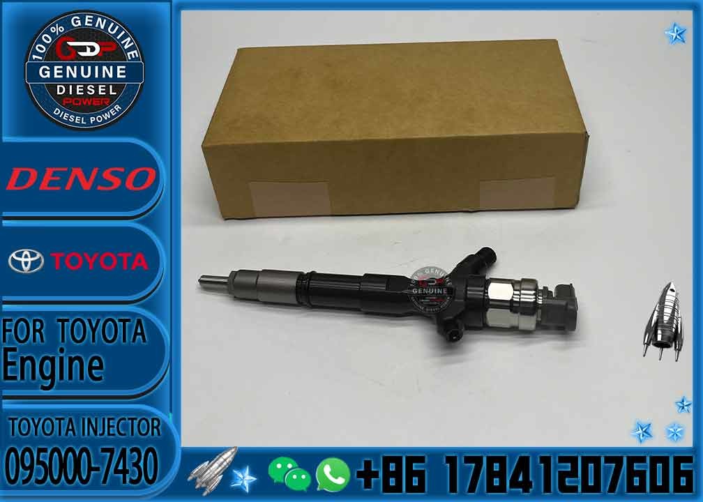 Genuine Fuel Injector 095000-7430 23670-39146 DCRI107800 Injector Nozzle 23670-30250 0950007430 for toyota hiace 2.5 d-4