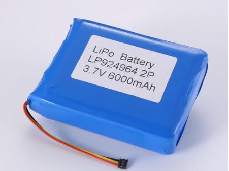 500 Cycles 3.7V 6000mAh Li-ion Battery for A Grade Li-polymer Cell Discharge