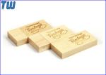 Wooden Cool Brick 2GB USB Disk Drive Big Logo Design Area Magnet Connected