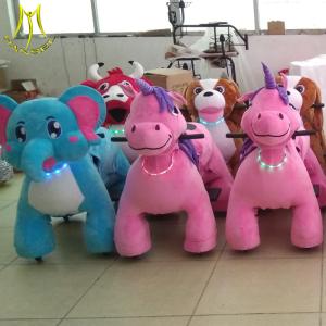 Wholesale Hansel uniorn animal ride electric battery stuffed animal motorized for shopping mall from china suppliers