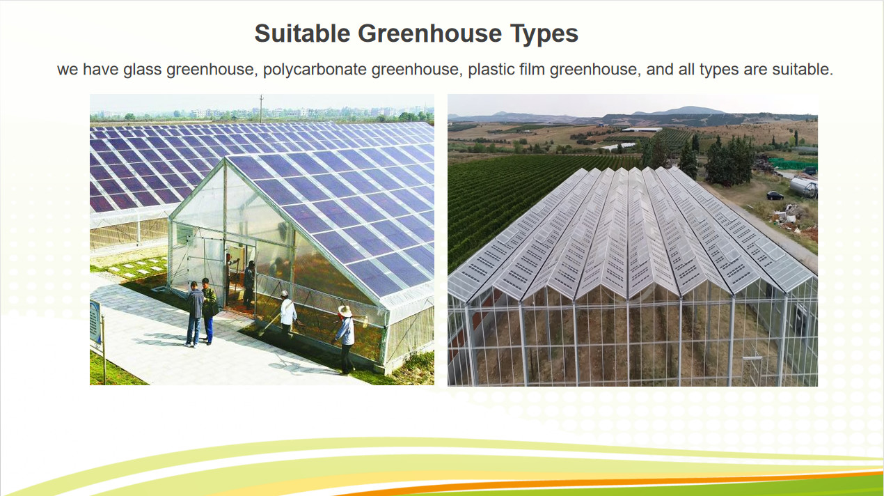 Solar Panel Tempered Glass Greenhouse Multi Span Energy Efficient