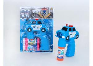 Wholesale Police Car Shape LED Bubble Gun Shooter Children's Play Toys Blue Color Age 3 Kids from china suppliers