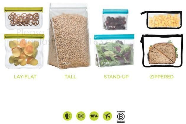 PLA compostable plastic fresh vegetables packaging bag,Custom Logo k Reusable Silicone Fresh Sandwich Cooking Bag