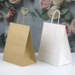 150g Karft Paper Food ECO Friendly Paper Bag Iron Golden Print