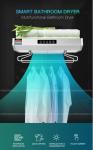 Bathroom smart clothes dryer newest and blank in market 800W silver color hotel