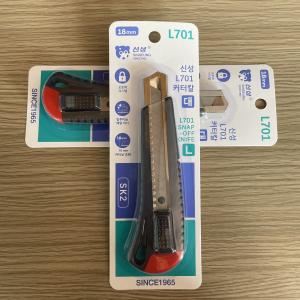 Wholesale Snap Off Blade Utility Knife Ergonomic Design 18mm Black Handle And Red Tail from china suppliers