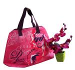 Green / Blue / Pink / Orange 75g Zipper Shopping Bag, Non Woven Carry Bags For