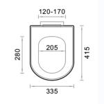 Polypropylene Materials Soft Close Toilet Seat Cover For Modern Family Bathroom