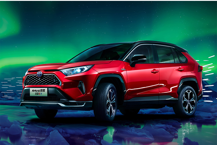 2.5L 180HP L4 Engine TO-YOTA RAV-4 Dual Engine E High Speed Plug-in Hybrid 4WD Car With Electric Trunk For Product
