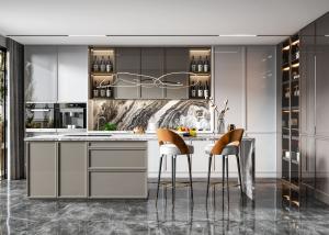 Wholesale American Commercial Wooden Cabinet Kitchen Cabinets With Adjustable Door Hinges from china suppliers