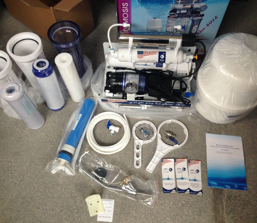 Manual / Auto Flush Ro Reverse Osmosis Water Filter Home Water Treatment Systems