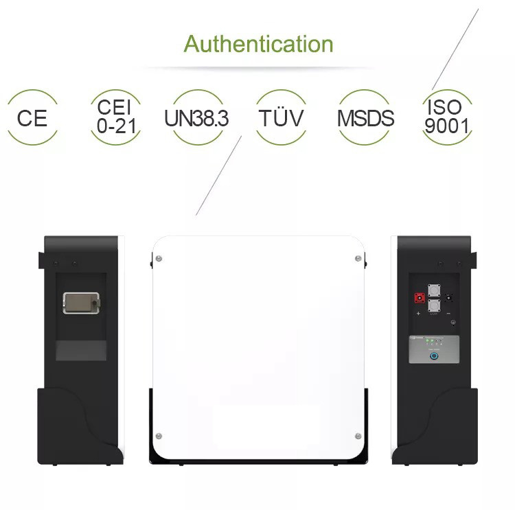 Powerwall mini 48V 50Ah Lithium Ion Batteries For Home Energy Storage Wall-mounted UN38.3, CE, TUV
