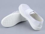White Single Net Velcro Breathable 220mm PU esd Shoes