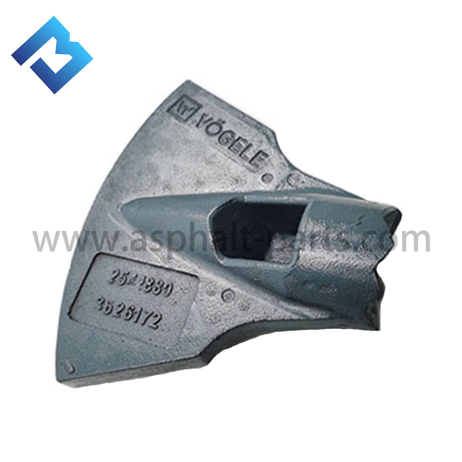 Anti Aggregation Paver Parts 2030745 Auger Blade Grey Color