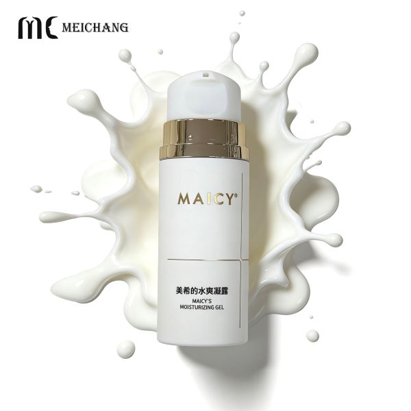 Premium acrylic bottle with custom labeling options