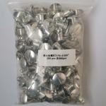 Universal Car Fitment 1" Large Head 7/16" x.500 Silver Aluminum Quarter Turn