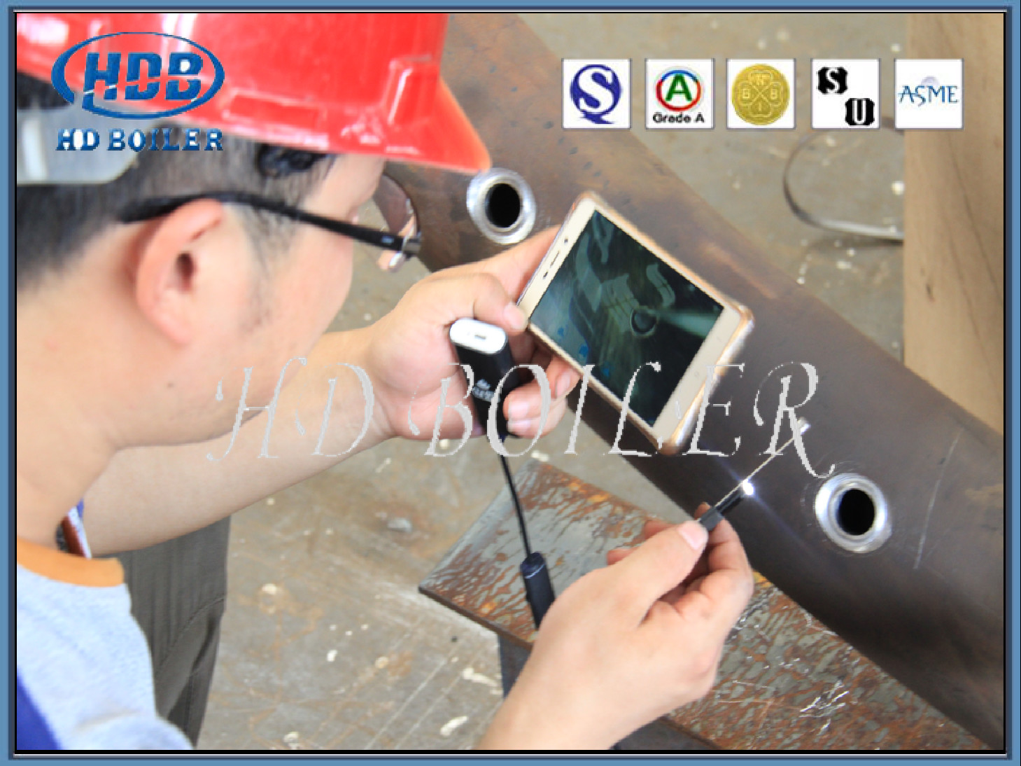 Typical Industrial Boiler Manifold Headers SGS Certification For Power Plant