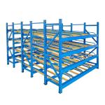 600-4000mm Depth Steel Push Back Warehouse Rack With Corrosion Protection