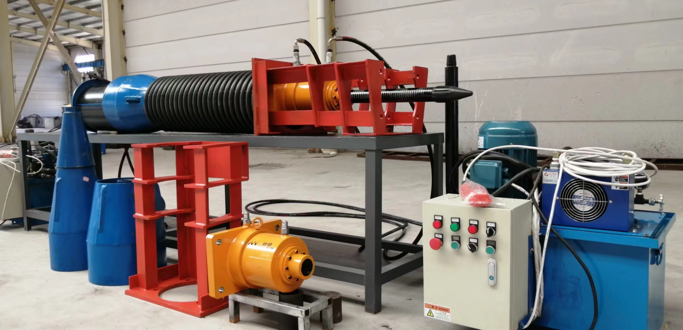 Remote Control Hydraulic Trenchless Pipe Bursting Equipment With Emergency Stop Button