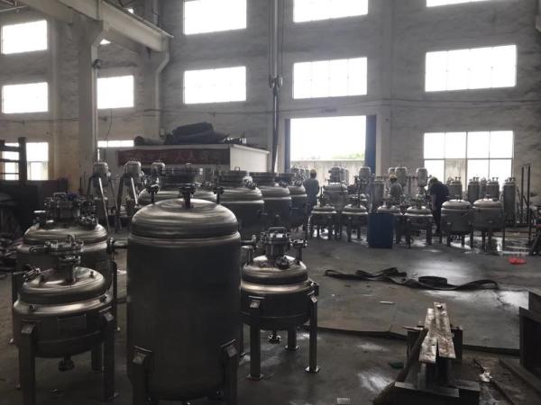 Pharmaceutical Reactor Stainless Steel Gas Tank Jacketed Heating High Performanc