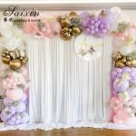 Wedding Event Party Decoration Adjustable Round Pipe Curtain Drape Stage Wedding