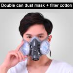 Rubber Gas Respirator Mask , N95 Gas Face Mask Small Breathing Resistance