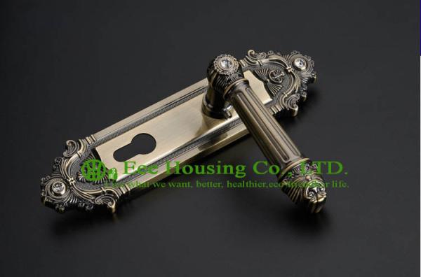 Interior Door Lock, European style mortise lock for timber door,Antique Brass