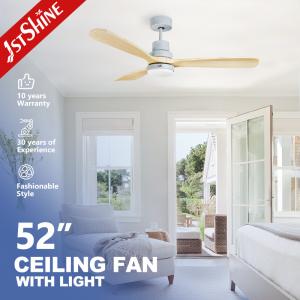 Wholesale Solid Wood Smart 110v Color Changing Ceiling Fan Remote Control AC Motor from china suppliers