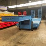 80-160 Ton 3/4 Axle Gooseneck Flatbed Lowbed Trailer with ABS Anti-lock Braking
